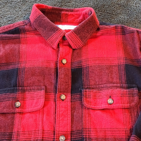Old Navy Plaid Flannel Shirt Size L - Picture 4 of 9